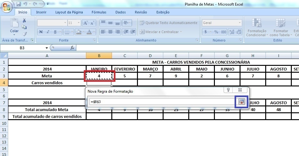 Excel Planilha De Metas Faz Somas E Pinta C Lulas De Acordo Hot Sex Picture