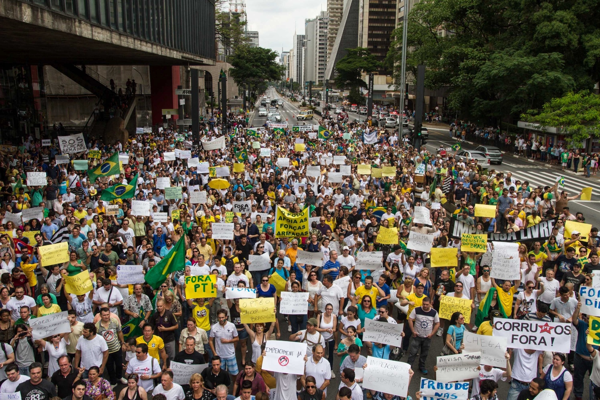 Fotos Em Atos Pelo Brasil Manifestantes Pedem Sa Da De Dilma