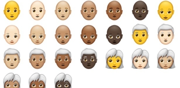 Novos emojis: finalmente sacaram que existe gente de cabelo crespo