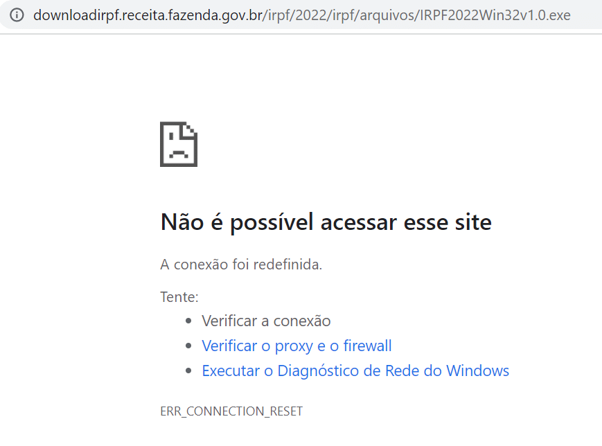 Não é possível acessar esse site. Como resolver esse problema