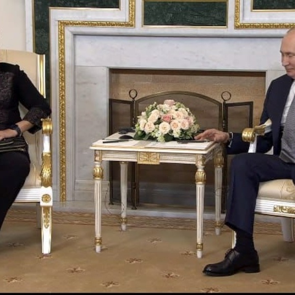 Presidenta Dilma Rousseff durante encontro privado com o Presidente da Federação  Russa, Vladimir Putin. Moscou - Rússia