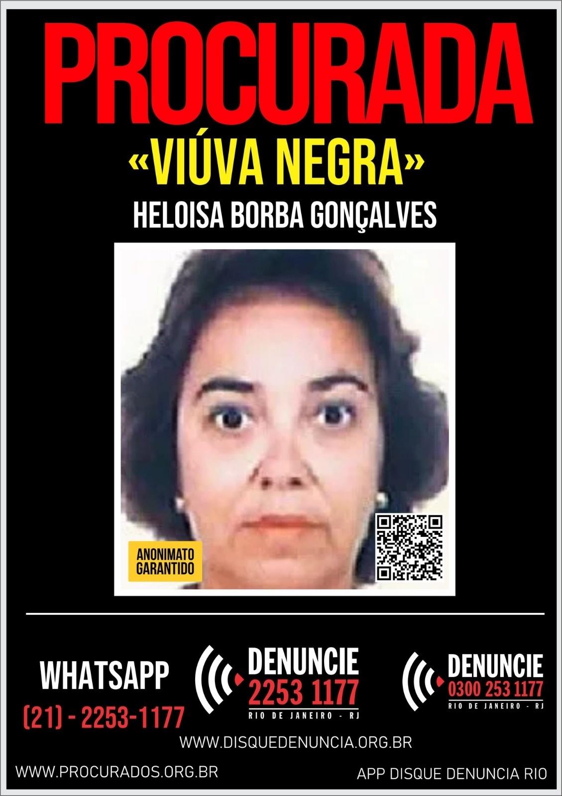 Após Viúva Negra aparecer em vídeo, Disque Denúncia atualiza cartaz