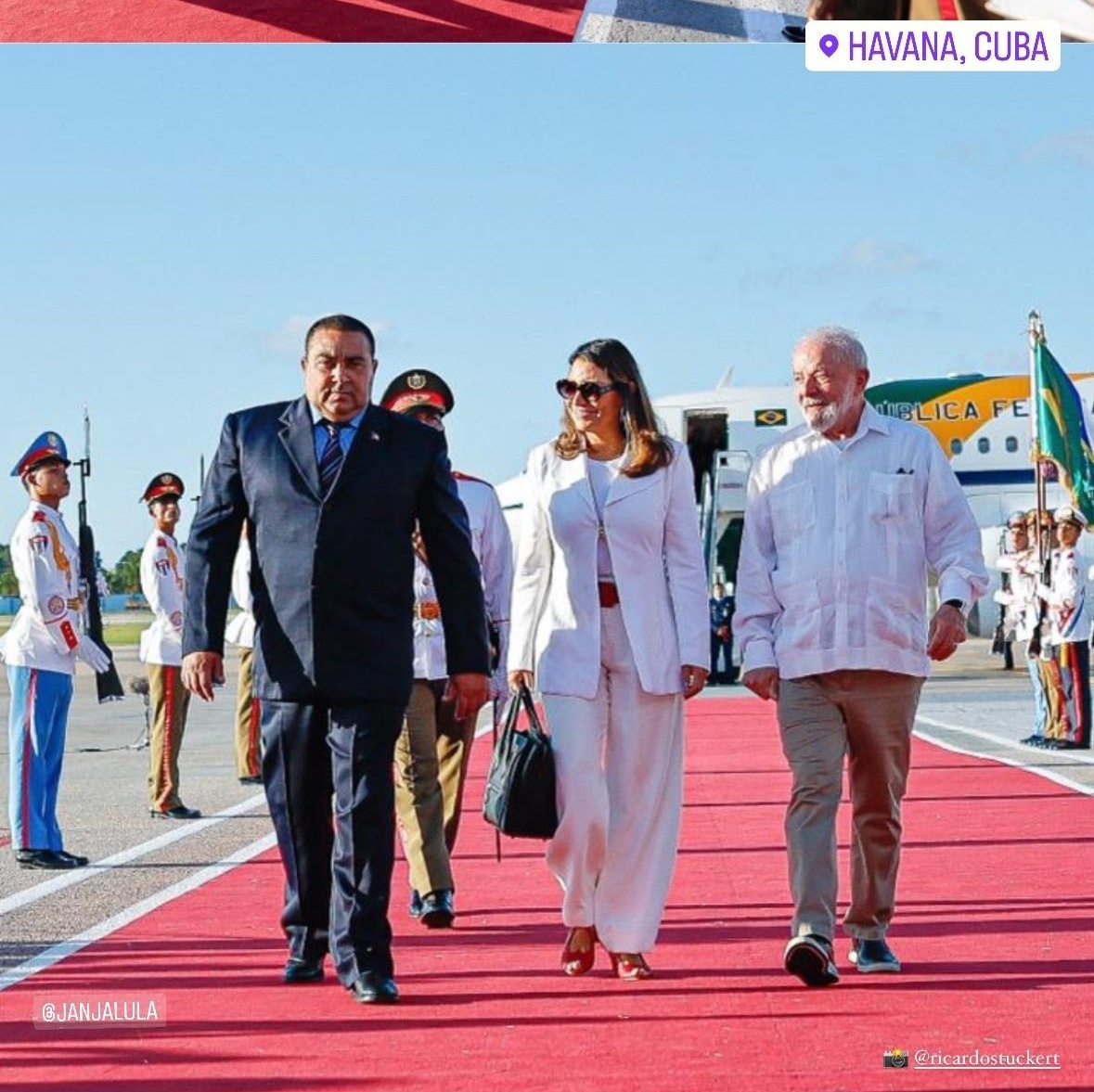 Janja mostra cardápio do encontro dos presidentes sul-americanos 