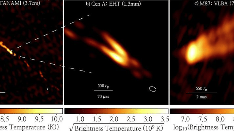 Revelada imagem inédita de radiação sendo cuspida por buraco negro