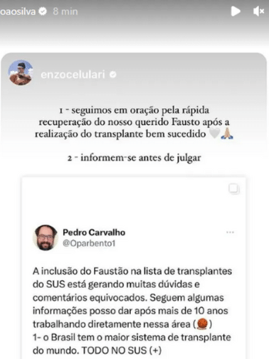 No The Town, filho de Faustão fala de transplante do pai: 'Virou