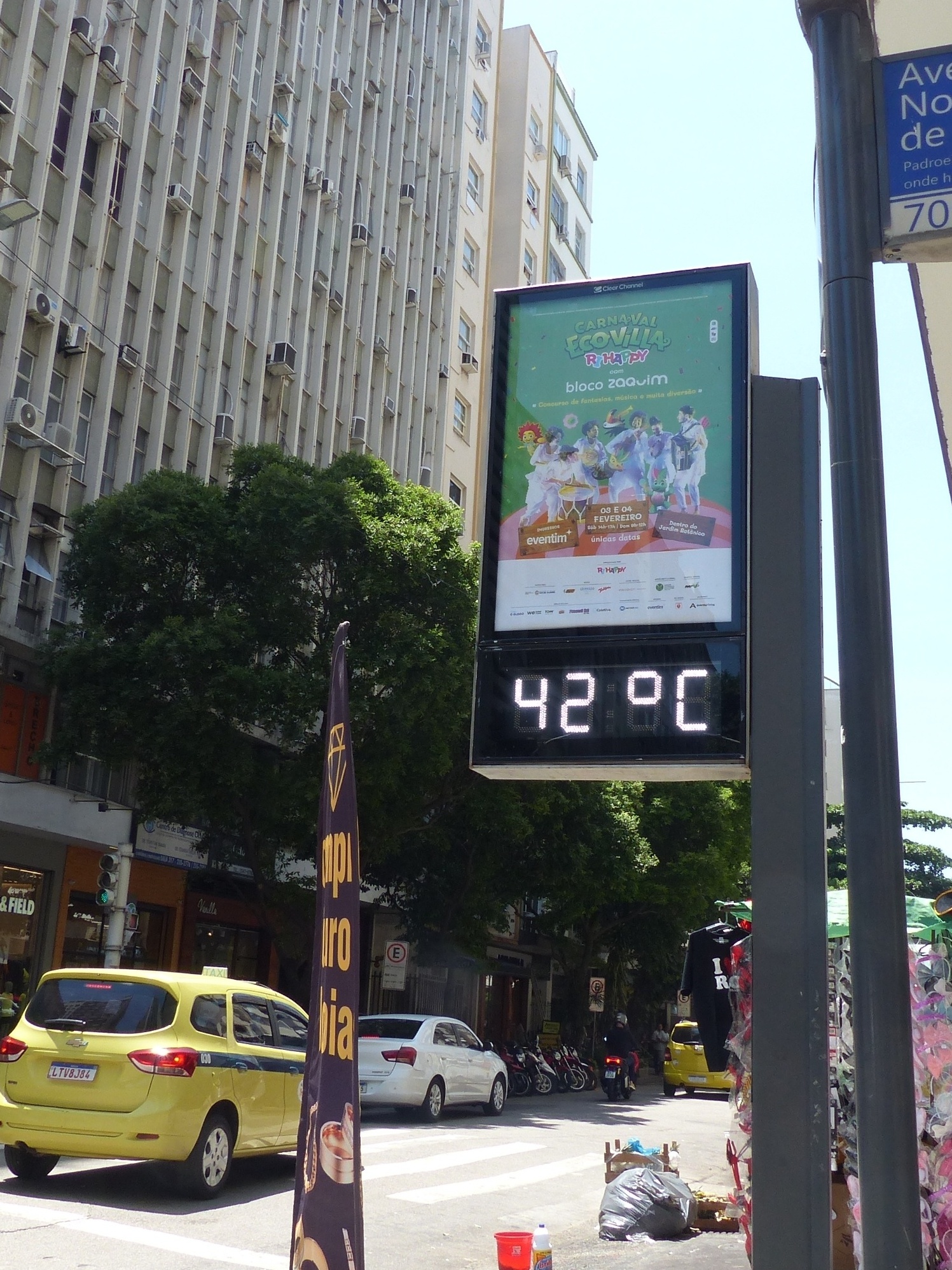 Oeste Paulista tem sensação térmica de 44°C
