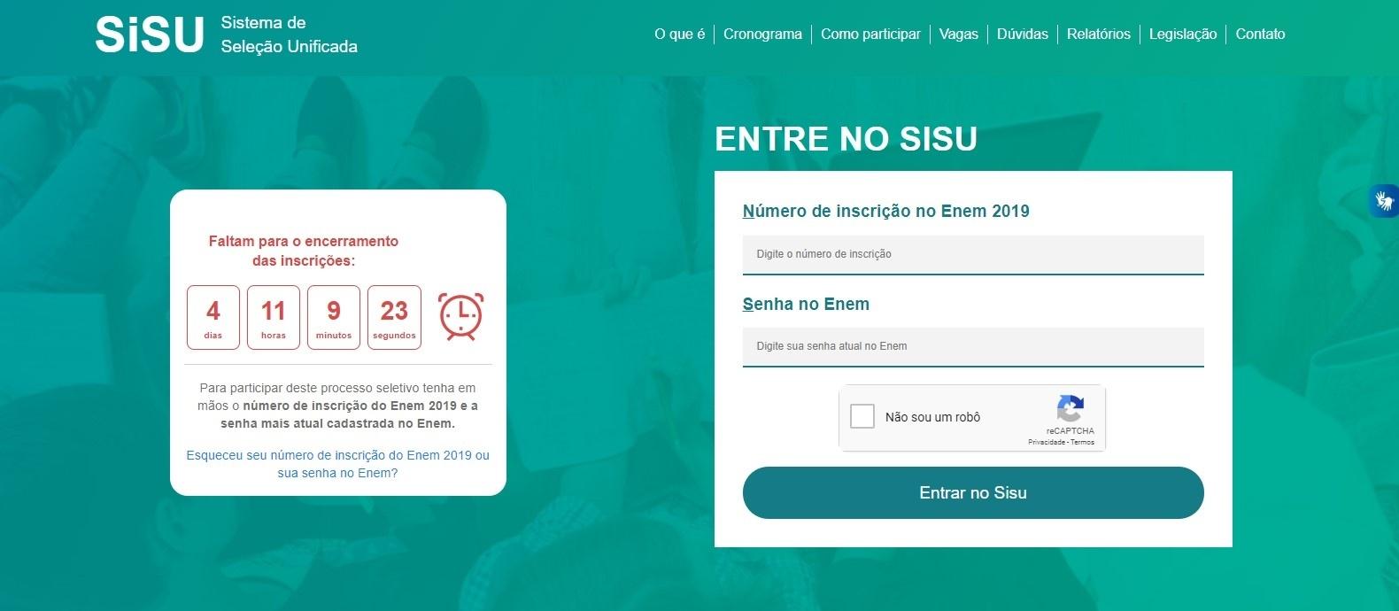 Simulador de notas de corte do Sisu. confira agora as suas chances