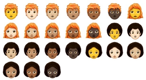 Finalmente vai ter emoji de cabelo cacheado