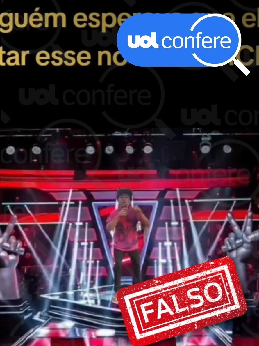 É falso que homem cantou música 'Volta Bolsonaro' no The Voice Brasil