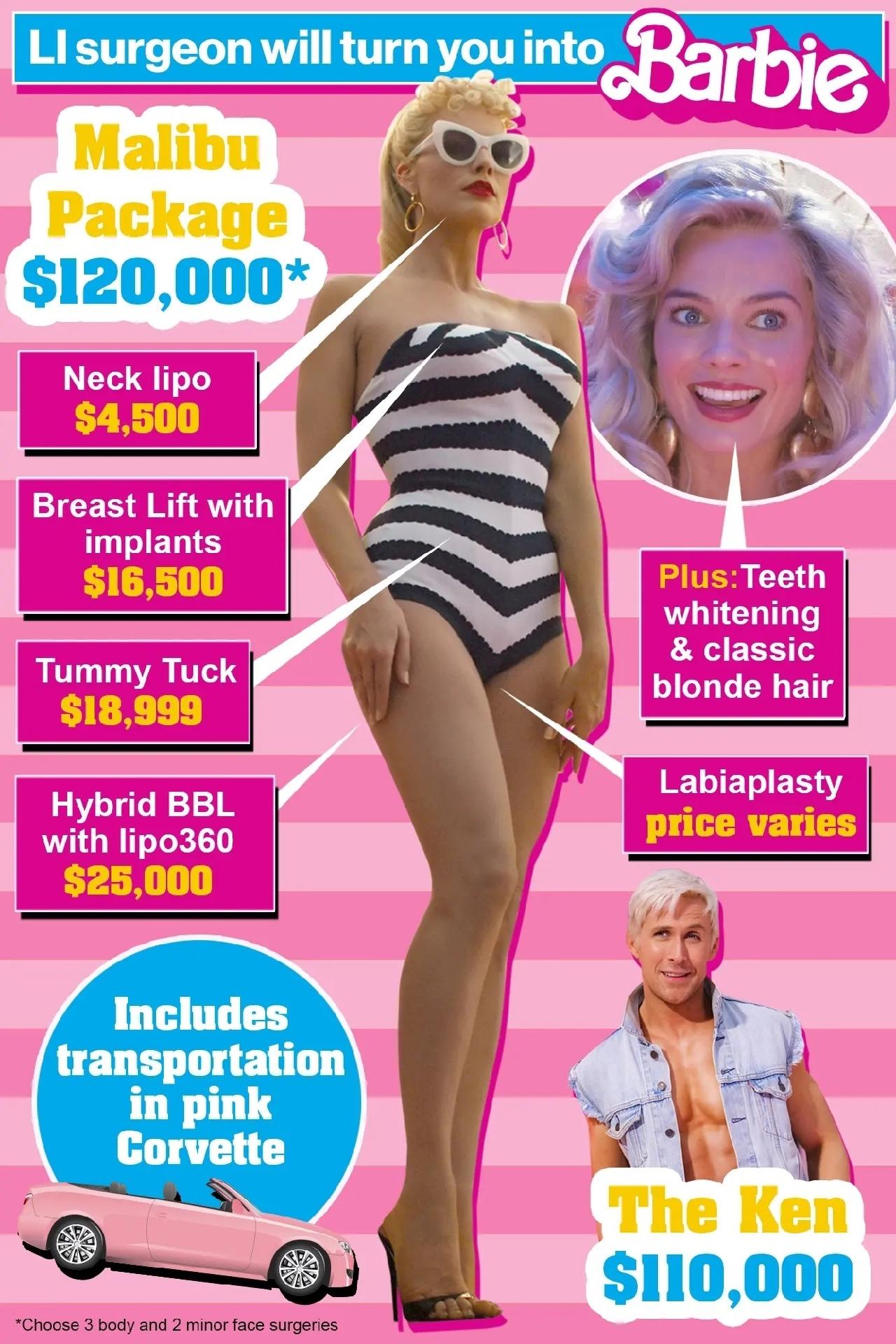 Posso transformá-la em uma boneca Barbie por R$ 576 mil, diz cirurgião -  18/07/2023 - UOL Splash