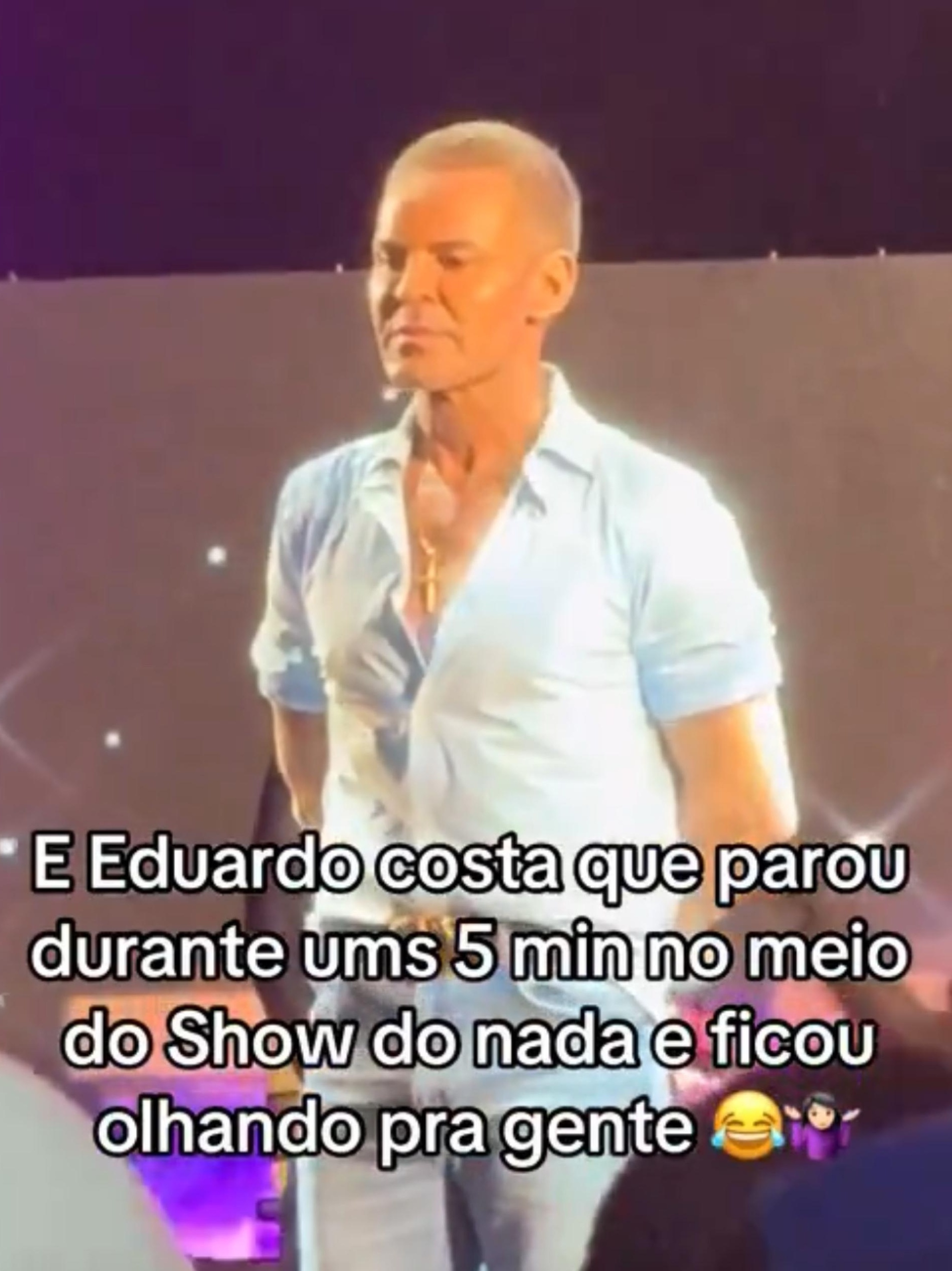 Eduardo Costa Rebate Cr Ticas Da Apar Ncia Ap S Ficar Parado Em Show