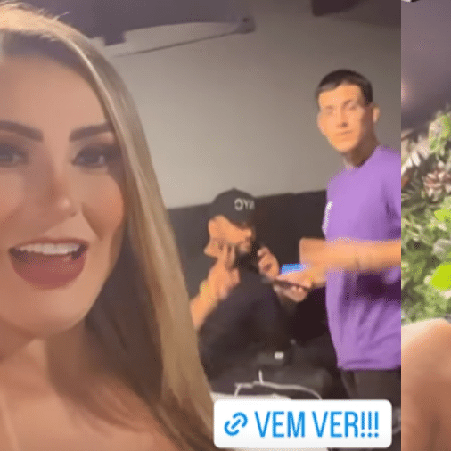 Andressa Urach responde críticas por deixar filho filmar conteúdos  eróticos: 'Em família é melhor