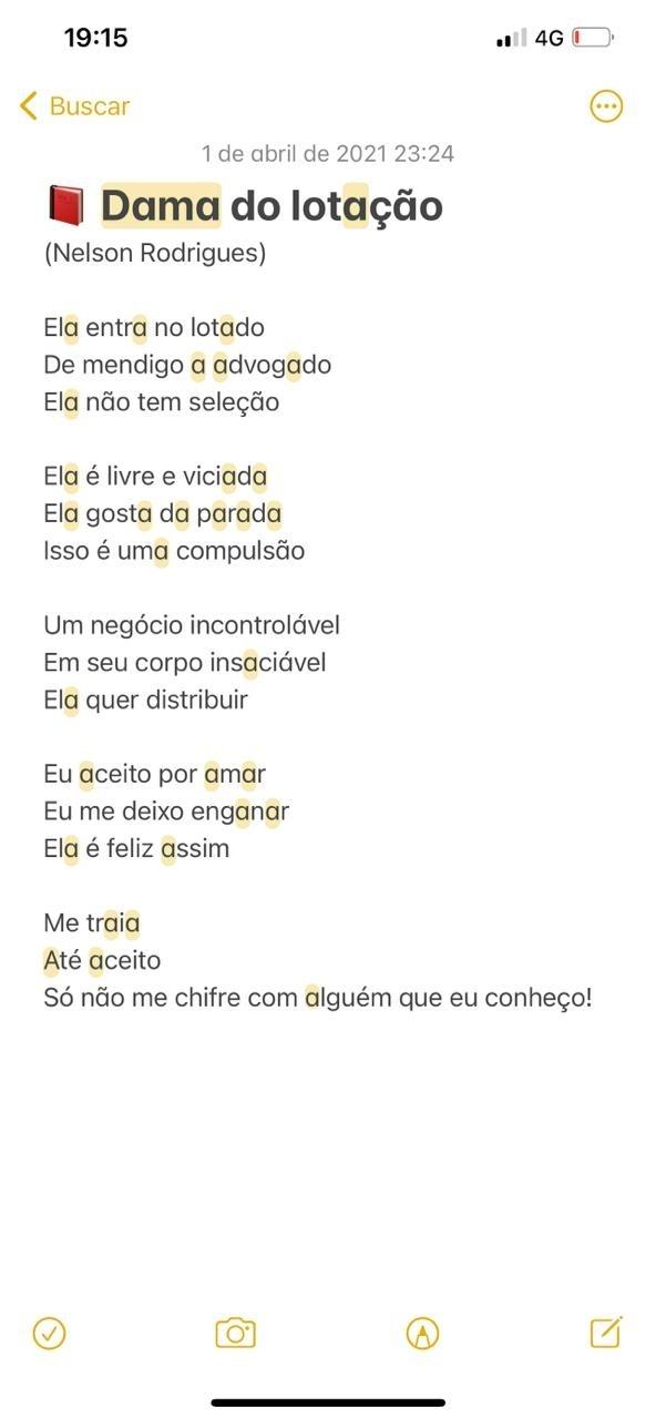 letra dama vermelho