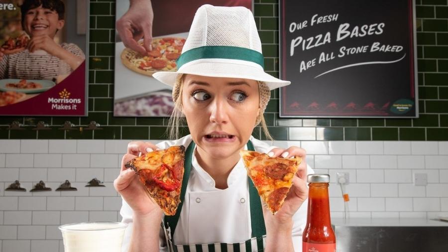O mercado esconde nas pizzas a sétima pimenta mais quente do mundo - Reprodução/Morrisons