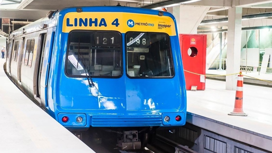 Trem da linha 4 do metrô do Rio de Janeiro - Kaptimagem/Divulgação