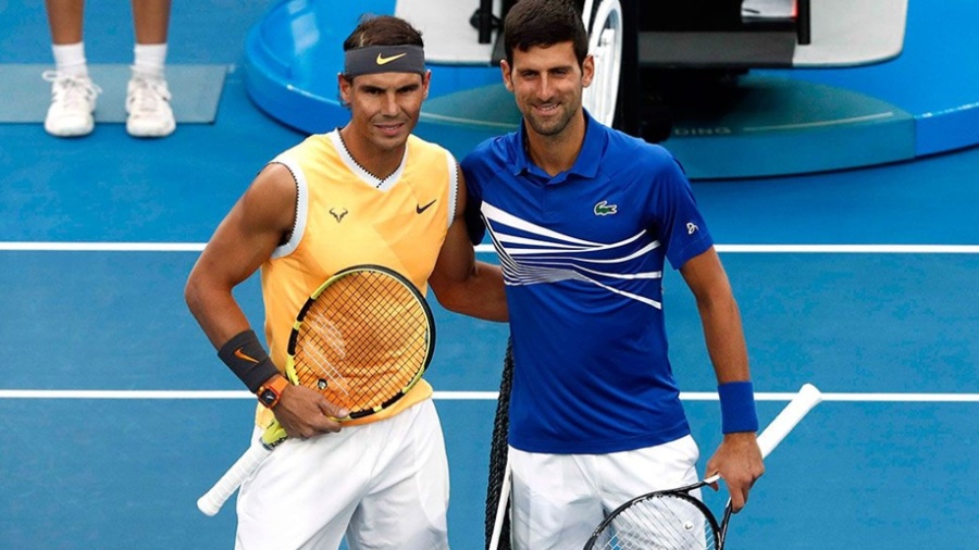 Nadal e Djokovic no Australian Open 2019 - Edgar Su/Reuters