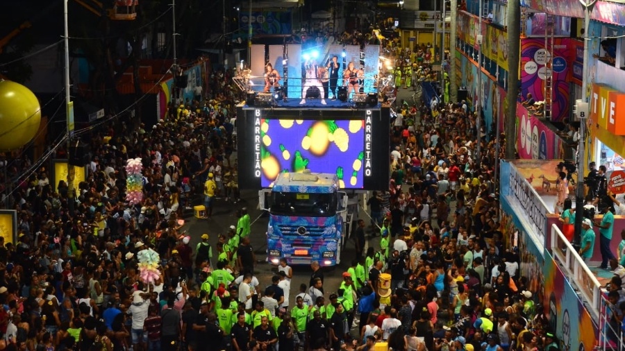 Parangolé  anima publico no primeiro  dia de festa no Carnaval  de Salvador 2020 na quinta feira 20 de fevereiro  no Circuito  Campo Grande. - Kleber Lobo/ AgFPontes/ Divulgação