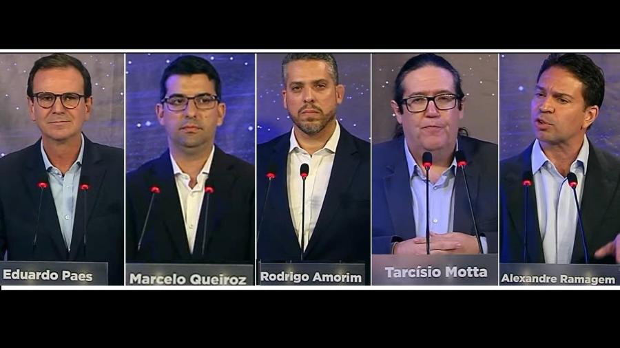 Candidatos à Prefeitura do Rio participam de debate da Band