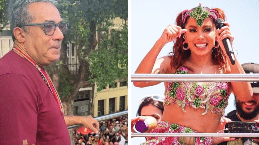 Pai de Anitta se emociona com a filha no Carnaval