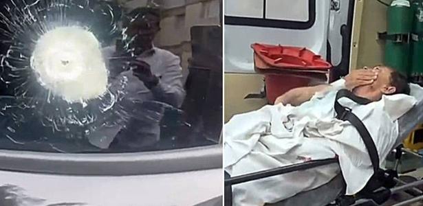 O prefeito de Taboão da Serra (SP), José Aprígio da Silva, foi vítima de um atentado a tiros