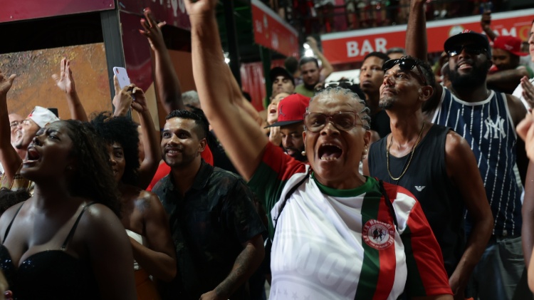 Festa na quadra da Mocidade Alegre, em São Paulo