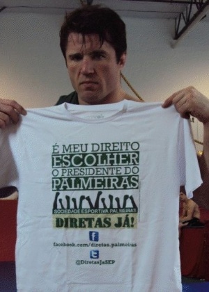Sonnen com camisa do Palmeiras em 2012 - Divulgação