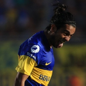 Walter Erviti fez o gol da vitória do Boca Juniors sobre o San Martin; time voltou a jogar mal - EFE/Roberto Rojas