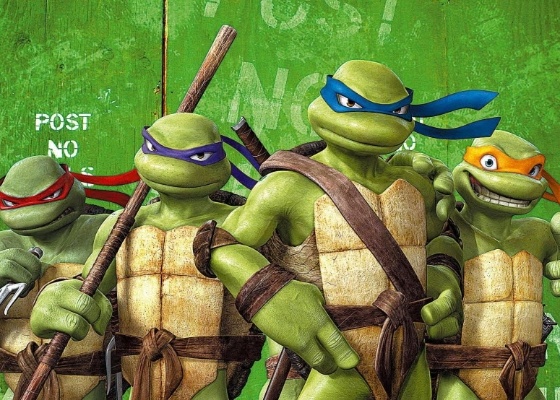 Raphael, Donatello, Leonardo e Michelangelo em cena da animação "Tartarugas Ninja - O Retorno" (2007), dirigido por Kevin Munroe - Divulgação 