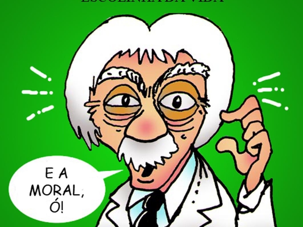 Jal Lovetro relembrou o bordão mais famoso de Chico Anysio em sua caricatura. A exposição estará em cartaz no Risadaria, a partir deste sábado (24) - Divulgação