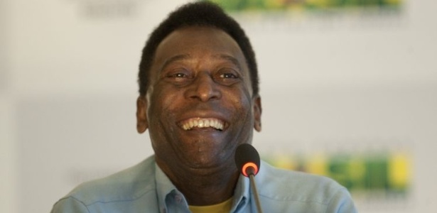 Pelé, durante entrevista em que foi apresentado como embaixador da Copa: ato custou R$ 242,5 mil