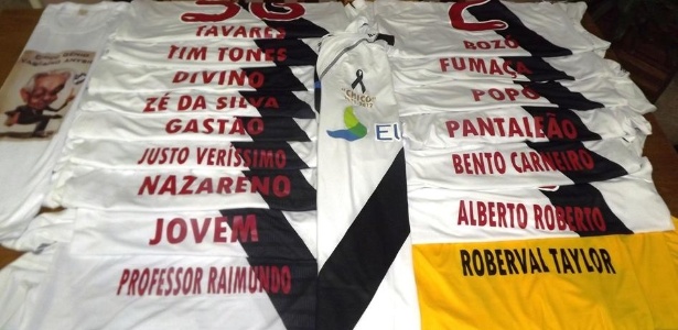 As camisas que serão usadas pelos jogadores do Vasco na partida contra o Resende - Twitter oficial do Vasco da Gama