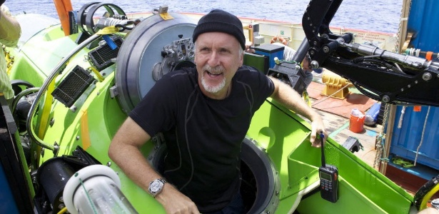 A National Geographic, parceira da expedição, indicou que Cameron havia atingido em seu submarino, projetado para a ocasião, a zona mais profunda conhecida do oceano, situada a 10.898 metros nas Fossas Marianas - Divulgação