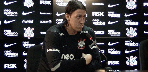 Cássio, goleiro do Corinthians, concede entrevista coletiva na véspera de estrear - Carlos Padeiro/UOL