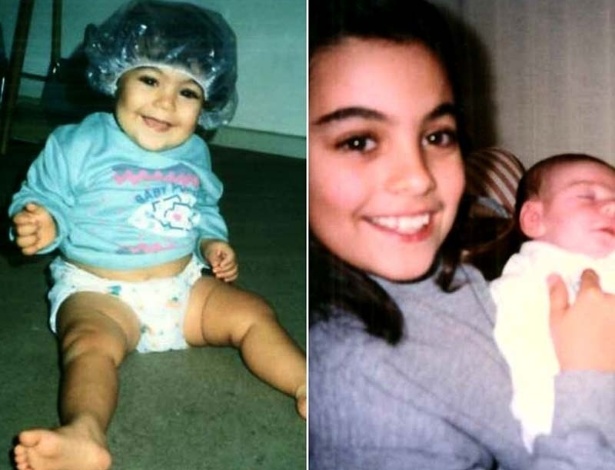 Divulgadas no site oficila do "BBB12", fotos da infância de Monique mostram a ex-sister quando era bebê e segurando o irmão mais novo 