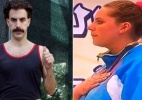Cazaquistão queixa-se ao Comitê Olímpico da Ásia após troca de hino por versão de Borat - Arte UOL