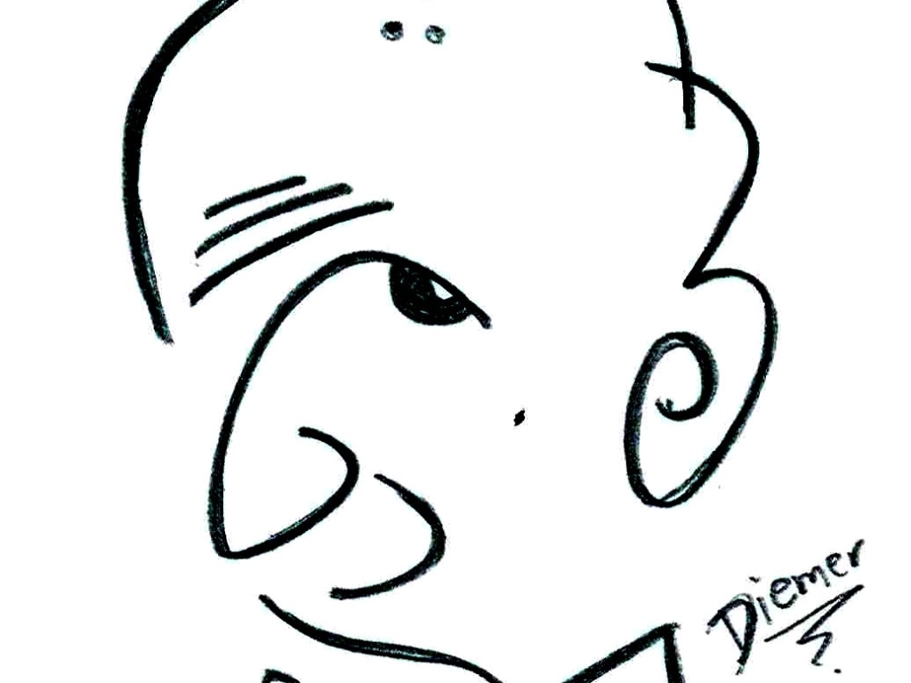 O chargista Diemer fez uma releitura minimalista dos traços de Millôr - Diemer/UOL