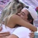 Fael e Fabiana dormem pela manhã, mas dançam e almoçam juntos no início da última tarde no confinamento - Reprodução/TV Globo