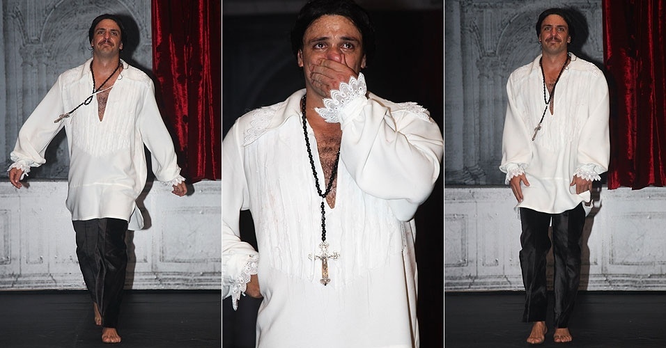 Rodrigo Lombardi se emociona na estreia do espetáculo "Dom Juan" em SP (30/3/12) - Manuela Scarpa/Photo Rio News