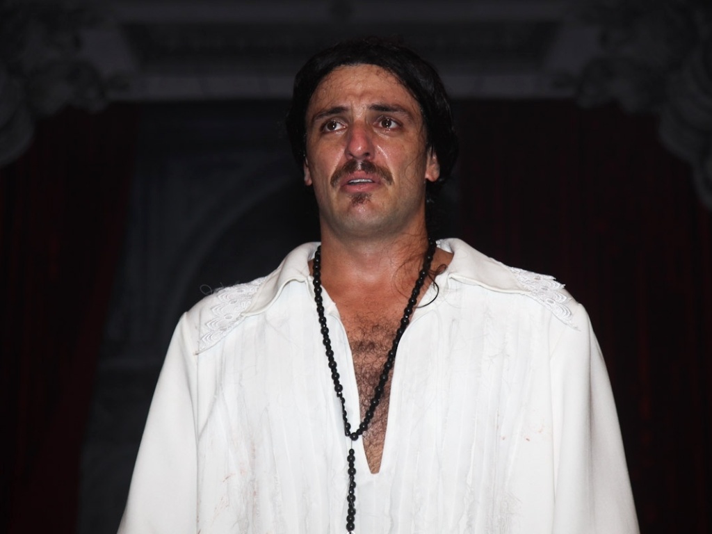 Rodrigo Lombardi se emociona na estreia do espetáculo "Dom Juan" em SP (30/3/12) - Manuela Scarpa/Photo Rio News