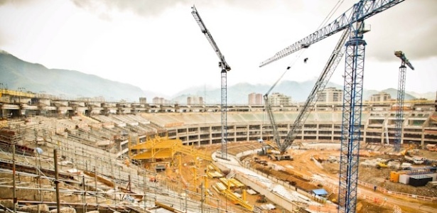 A reforma no Estádio Mário Filho, o Maracanã, no rio de Janeiro, atingiu 39% de avanço físico