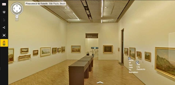 Internauta pode ver as obras e tambm passear virtualmente pelos museus