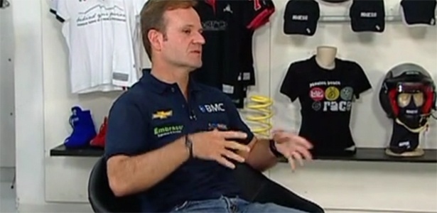 Rubens Barrichello é entrevistado no programa "Linha de Chegada": nostalgia da F-1 - Reprodução de TV