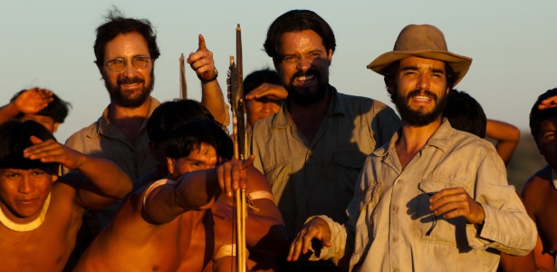 João Miguel, Felipe Camargo e Caio Blat em cena de "Xingu", de Cao Hamburger - Beatriz Lefèvre/Divulgação