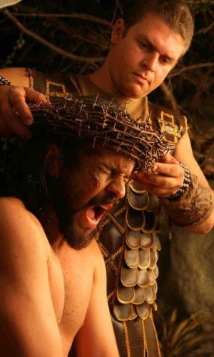 O ator pernambucano José Barbosa durante os ensaios da "Paixão de Cristo" de Nova Jerusalém, em Pernambuco - Divulgação