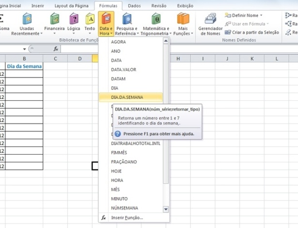 Fotos: Saiba como preencher automaticamente os dias da semana em ...