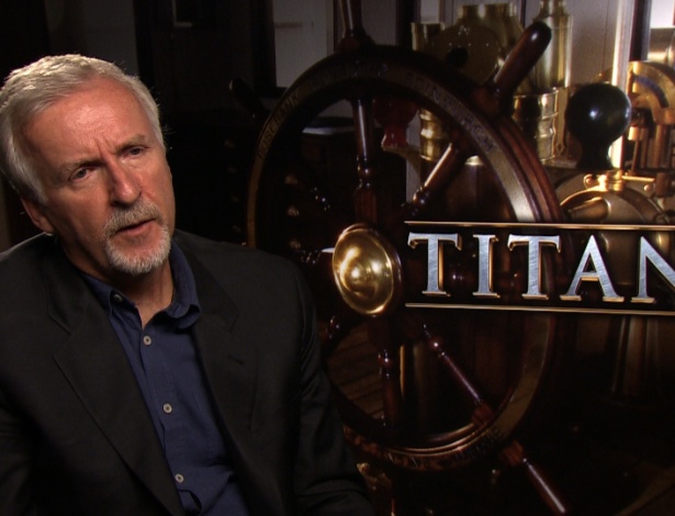 James Cameron em divulgação do "Titanic 3D" (11/4/2012). Diretor acha que 3D em casa ainda vai demorar a pegar