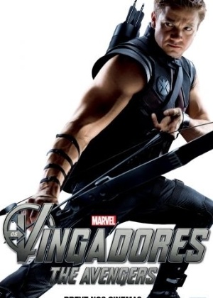 Pôster mostra Jeremy Renner como o Gavião Arqueiro no filme "Os Vingadores" - Divulgação