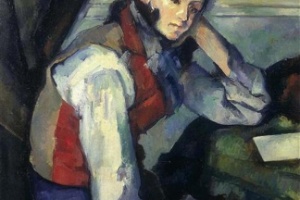 Pintura "O Menino de Colete Vermelho", de Paul Cézanne - Ho New / Reuters