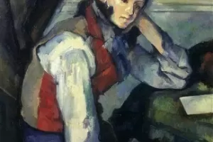 Pintura "O Menino de Colete Vermelho", de Paul Cézanne - Ho New / Reuters