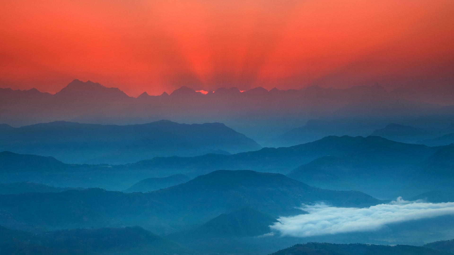 Um povoado do Nepal chamado Nagarkot vive lado a lado com as nuvens, graças a sua localização privilegiada: 2,2 mil metros de altitude - Caters